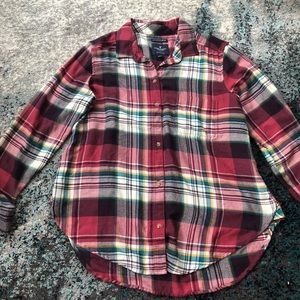 American eagle plaid flannel shirt